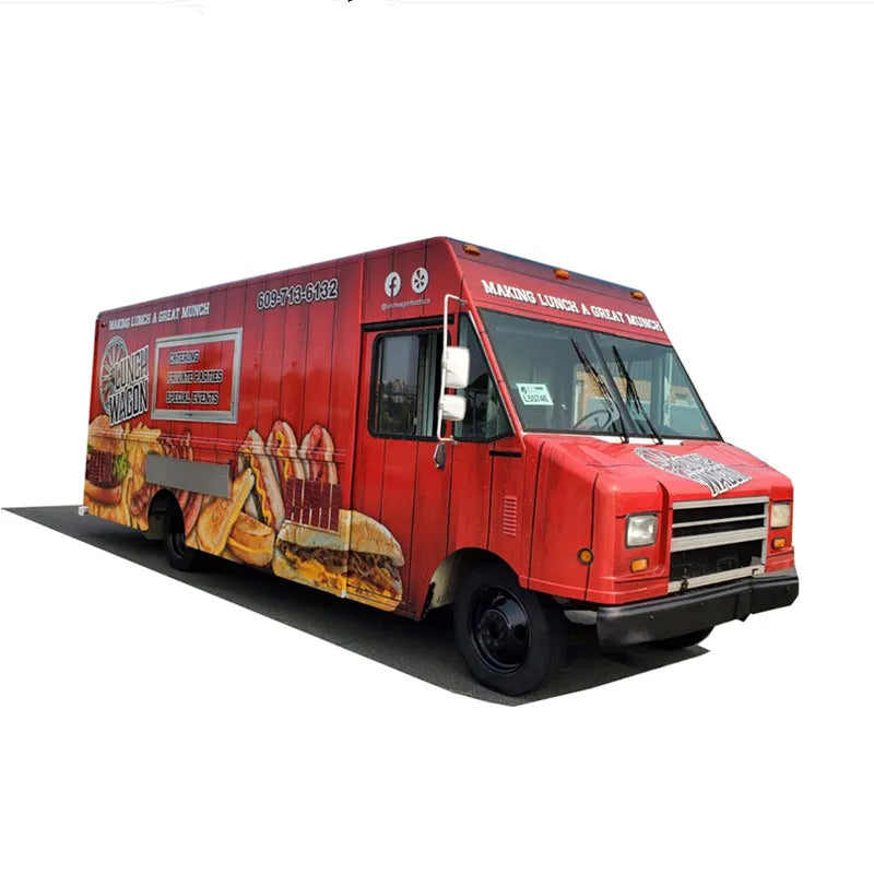 OEM Hot Dog Van Vintage Ice Cream Truck Mobile Outdoor Street Kitchen Food Vending Cart For Fast Snack Catering Van
