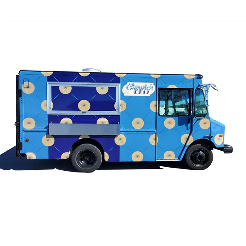 OEM Hot Dog Van Vintage Ice Cream Truck Mobile Outdoor Street Kitchen Food Vending Cart For Fast Snack Catering Van