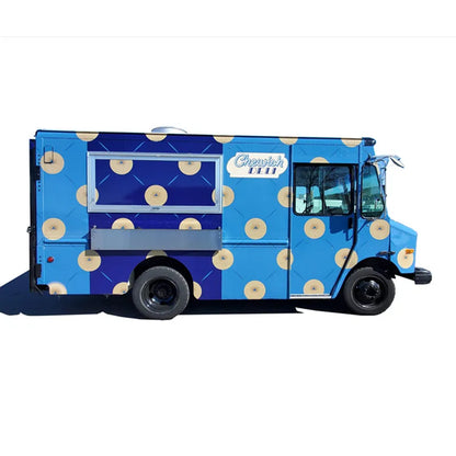 OEM Hot Dog Van Vintage Ice Cream Truck Mobile Outdoor Street Kitchen Food Vending Cart For Fast Snack Catering Van